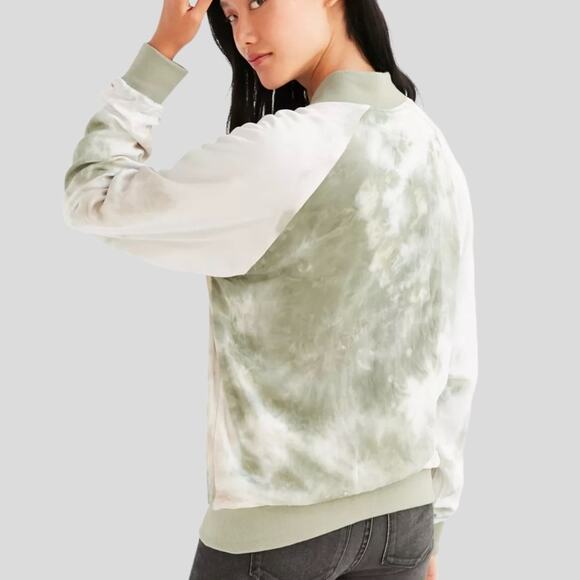 Without Walls Bomber Jacket Tye Dye Full Zip Size M Medium Urban Outfitters - Picture 2 of 14